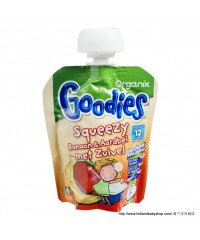 Organix Goodies squeezy banana/ strawberry/ Dairy  90g